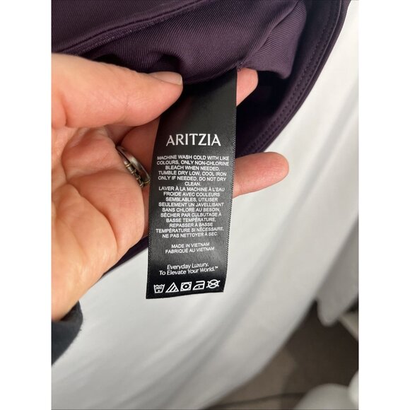 Aritzia Contour Purple Twist-Front Tank Top Womens Size L - Picture 5 of 11